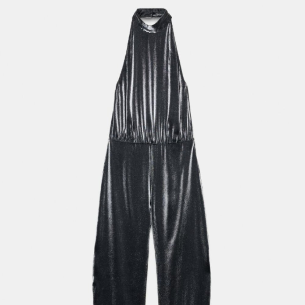 NEW Zara Halter Balloon Jumpsuit